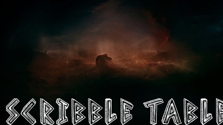 Scribble Table Font