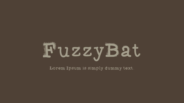 FuzzyBat Font