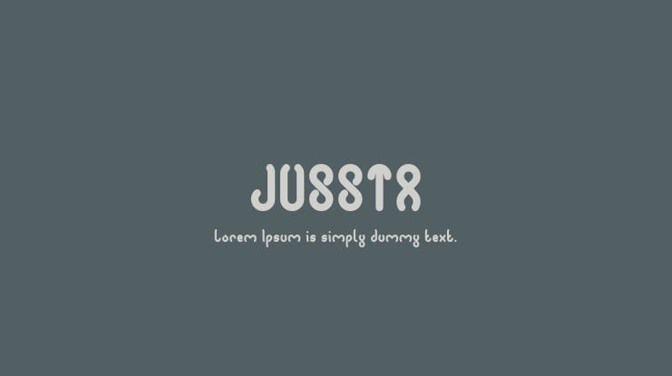 JUSSTA Font Family