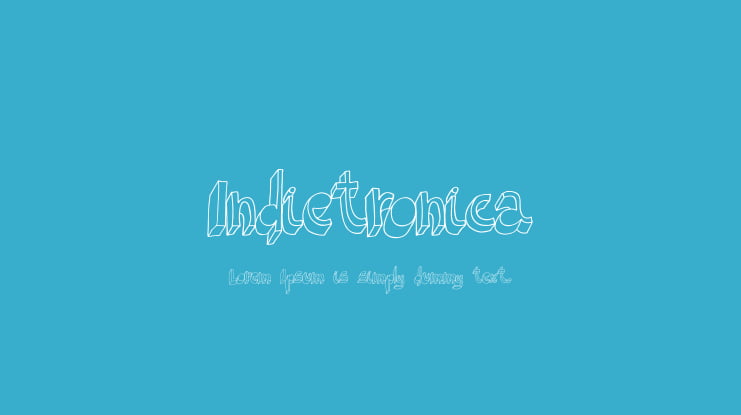 Indietronica Font Family