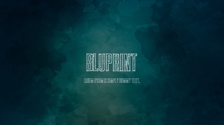 Bluprint Font