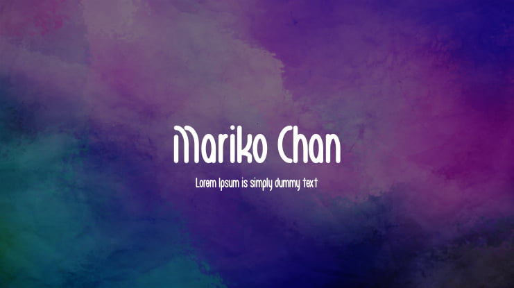 Mariko Chan Font Family