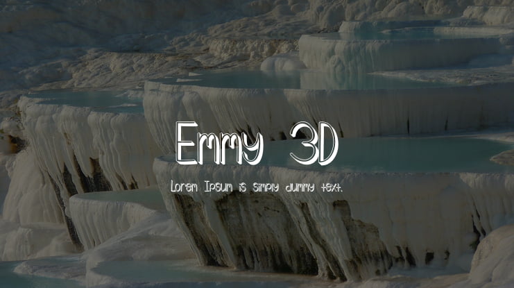 Emmy 3D Font
