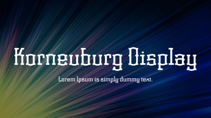 Korneuburg Display Font Family