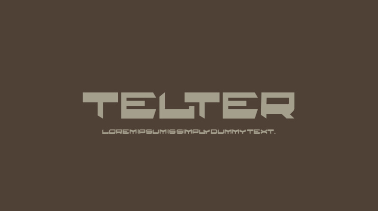 telter Font Family