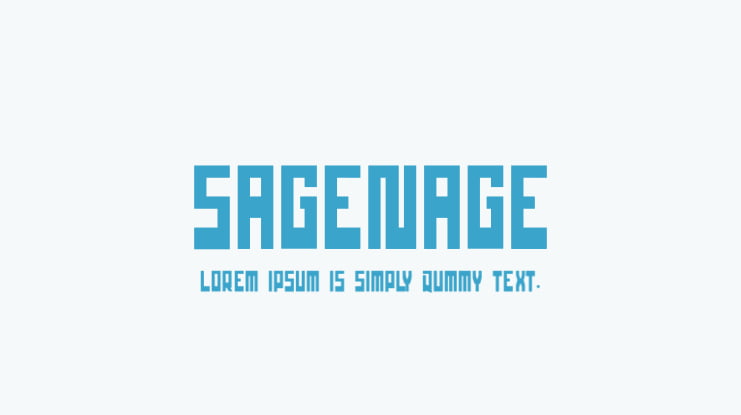 sagenage Font Family