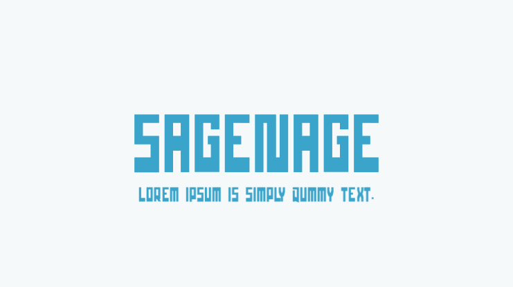 sagenage Font Family