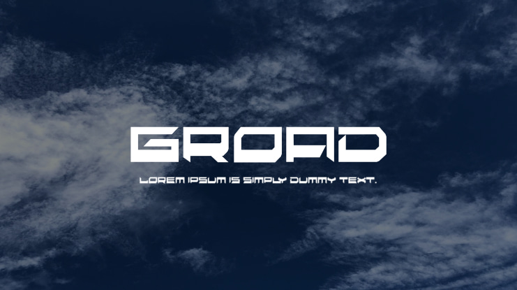 groad Font Family