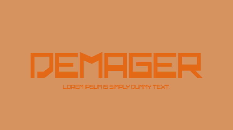 demager Font Family