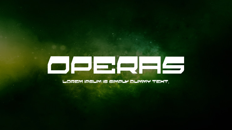 operas Font Family