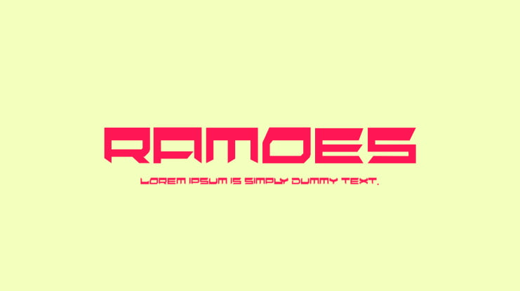 ramoes Font Family