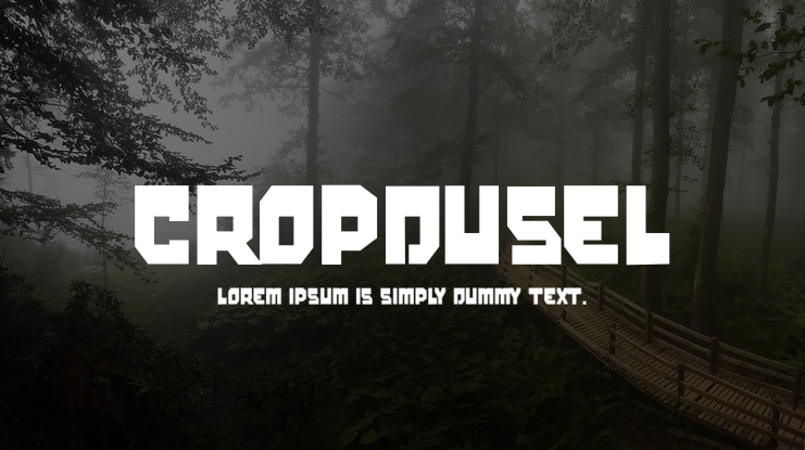 cropdusel Font Family