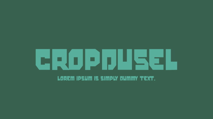 cropdusel Font Family