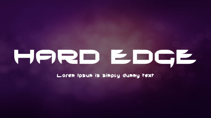 HARD EDGE Font