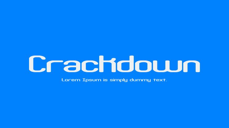 Crackdown Font Family