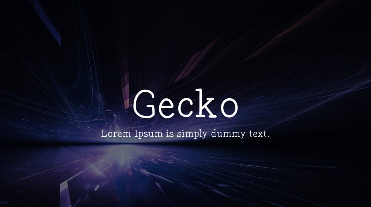 Gecko Font