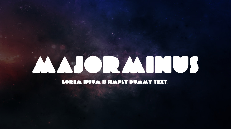 MajorMinus Font