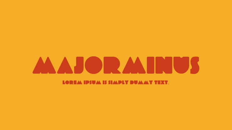 MajorMinus Font