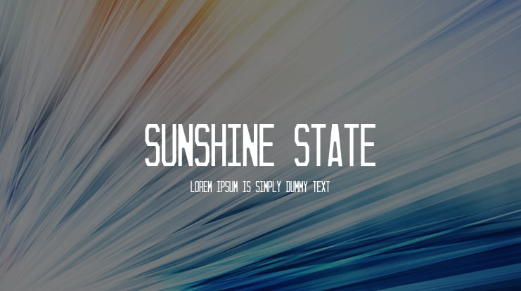 Sunshine State Font