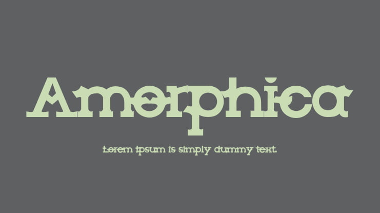 Amorphica Font