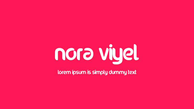 nora viyel Font