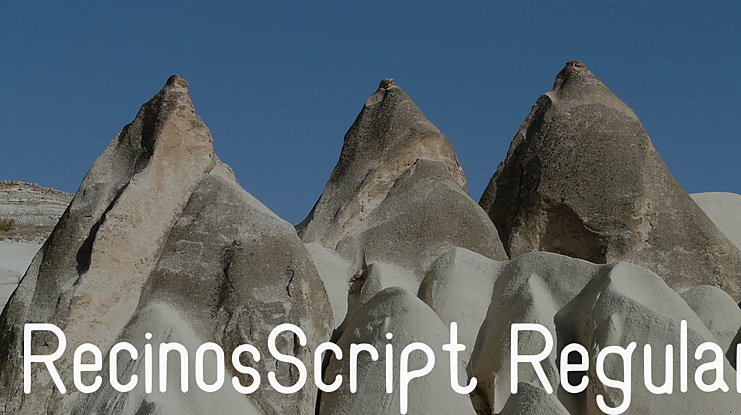 RecinosScript Font Family