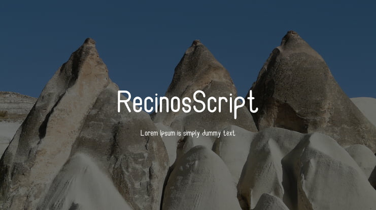RecinosScript Font Family