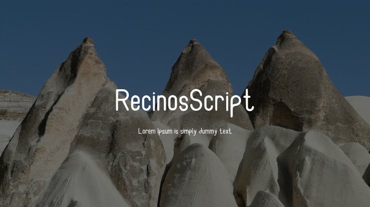 RecinosScript Font Family