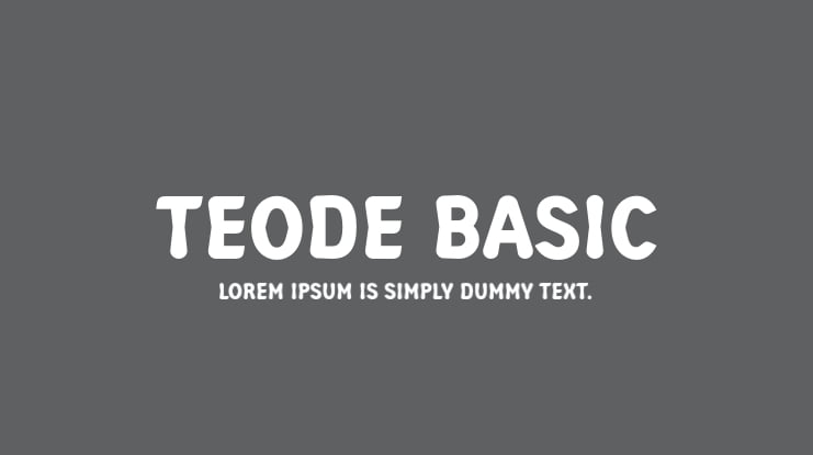 Teode Basic Font
