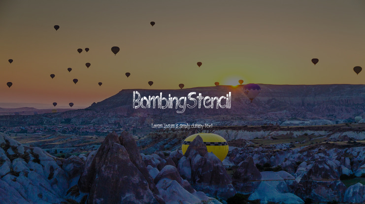 BombingStencil Font