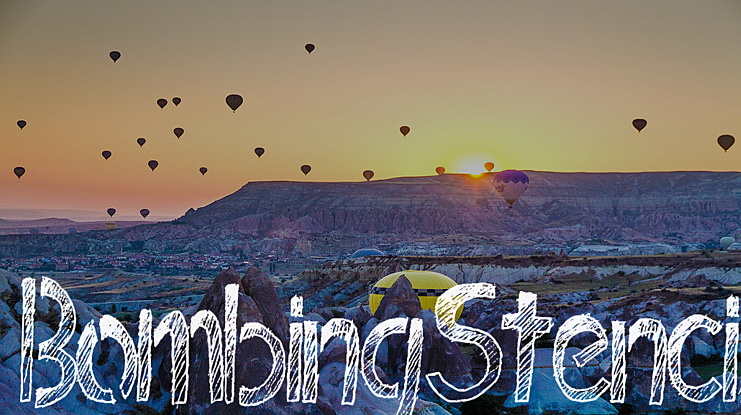 BombingStencil Font