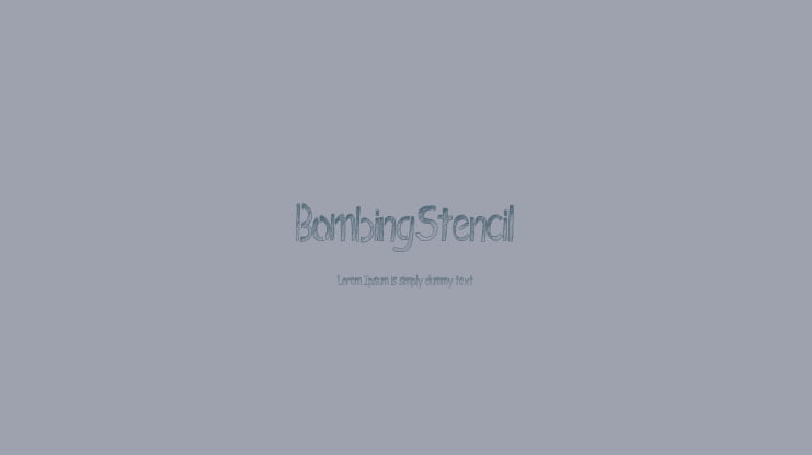 BombingStencil Font