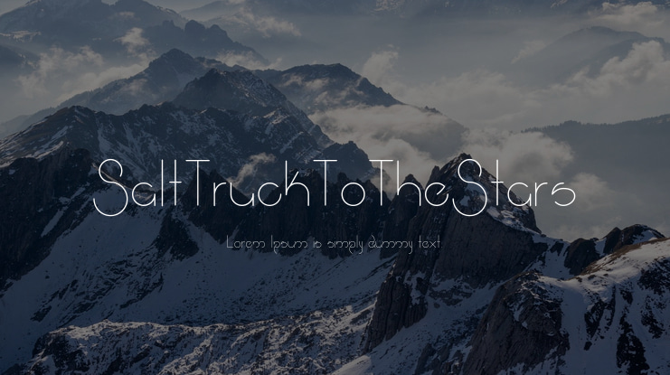 SaltTruckToTheStars Font