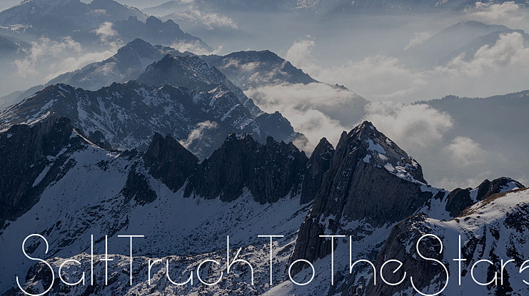SaltTruckToTheStars Font
