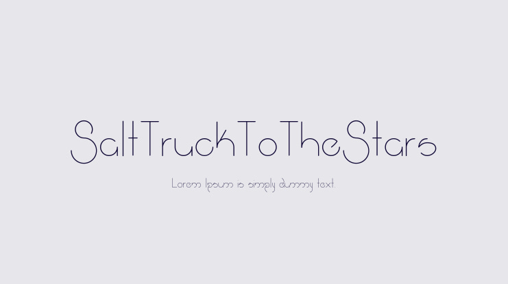 SaltTruckToTheStars Font
