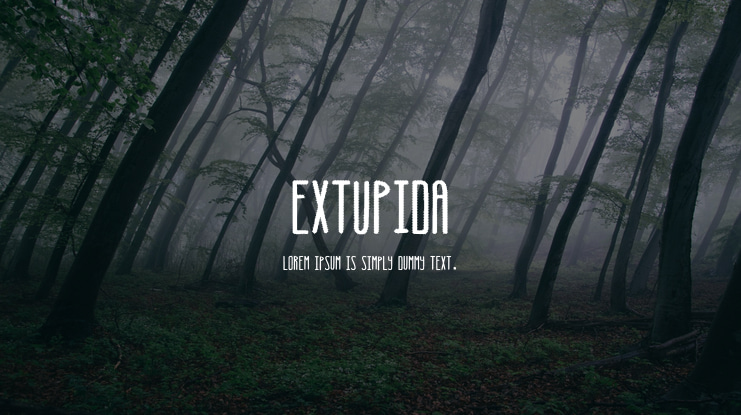 Extupida Font