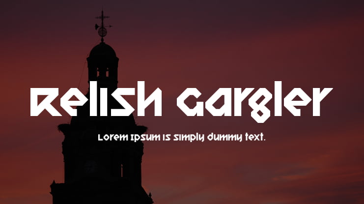 Relish Gargler Font