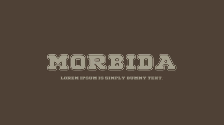 MORBIDA Font