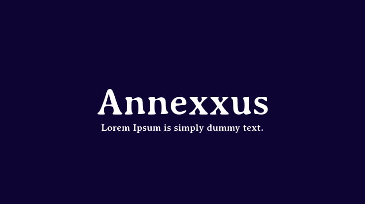 Annexxus Font