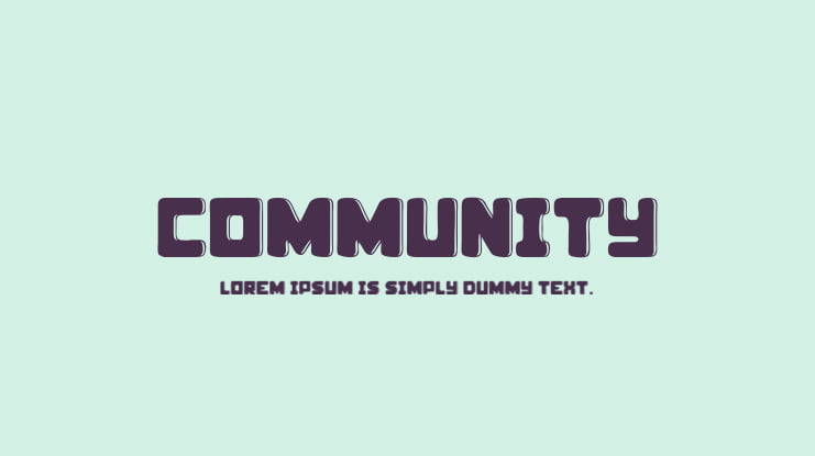 community Font