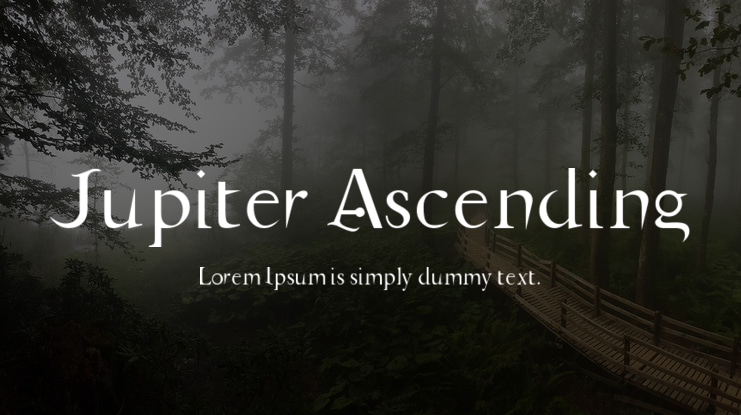 Jupiter Ascending Font