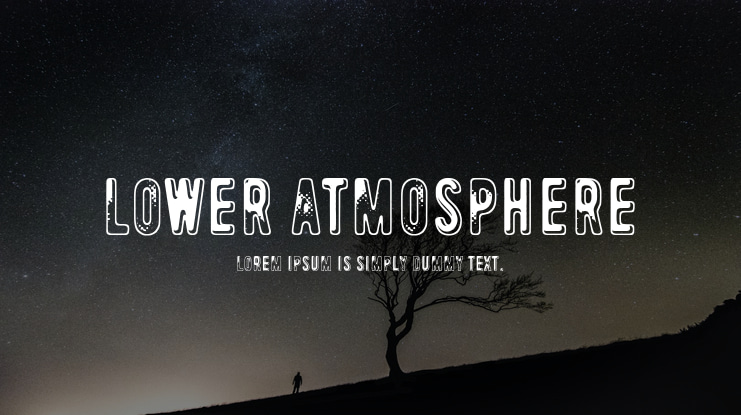 Lower atmosphere Font