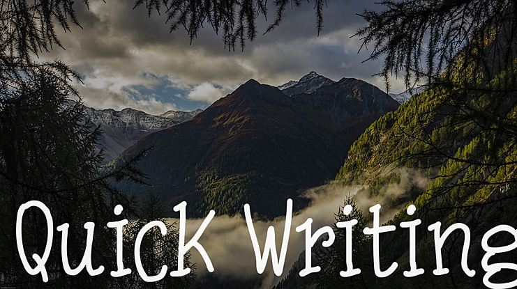 Quick Writing Font Family