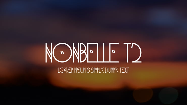 NonBelle T2 Font