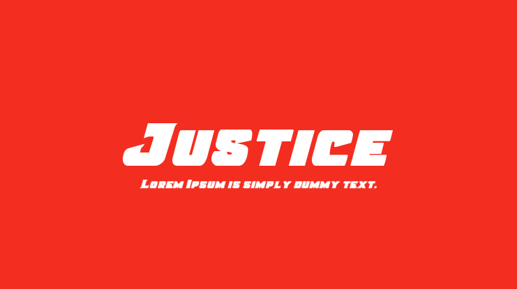 Justice Font Family