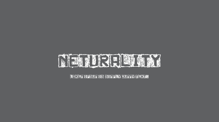 Neturality Font