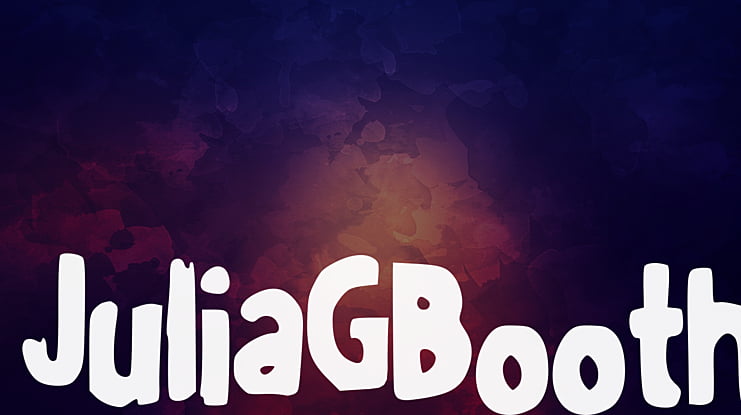 JuliaGBooth Font