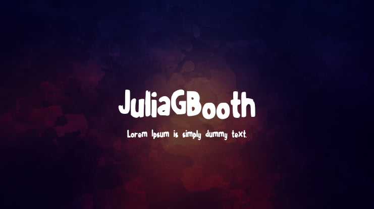 JuliaGBooth Font