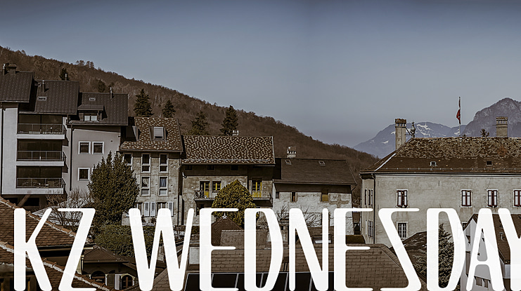 K7 Wednesday Font