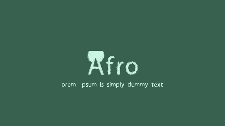Afro Font